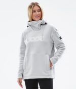 Dope уютна качулка от полар 4PZP795 светло сив Жени