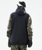 Dope яке wylie за сноуборд 4PZP87 петно ​​черно/маслинено зелено мъже - Image 10